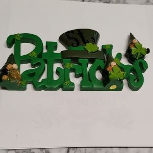 St. Patrick's Green Decorative Sign - Home Holiday Accent